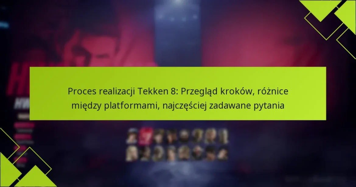 Proces realizacji Tekken 8: Przegląd kroków, różnice między platformami, najczęściej zadawane pytania